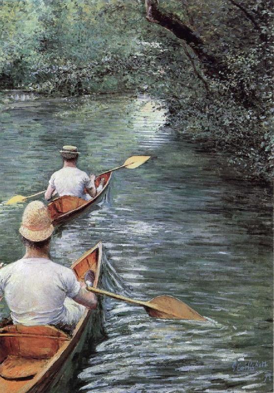 Gustave Caillebotte Canoeing on the Yerres Germany oil painting art